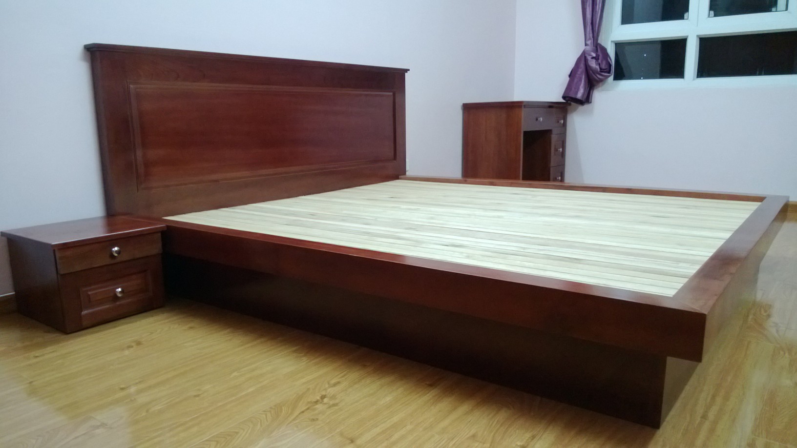Giường gỗ 1m6x2m (gỗ tự nhiên 100%) giá 2t650k, gỗ Xoan đào, Căm xe, Gỗ đỏ. - 11